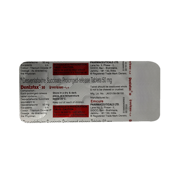 Denlafax 50 Tablet PR