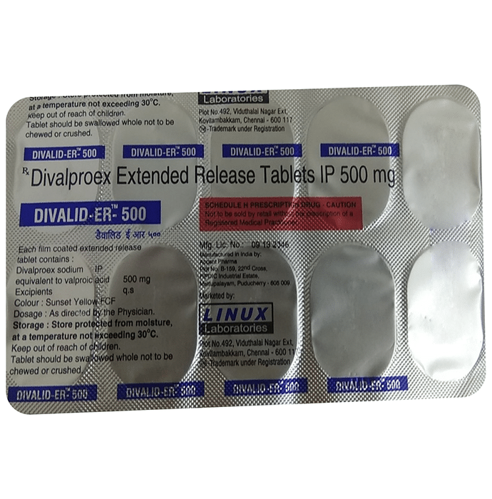 Divalid 500mg Tablet ER