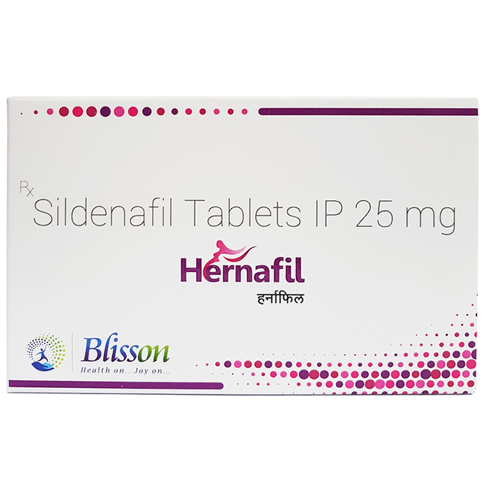 Hernafil Tablet – Sildenafil (25mg) by Blisson Medica Private Limited — photo 1 of 4