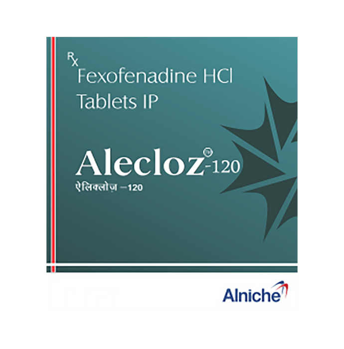 Alecloz 120 Tablet – Fexofenadine (120mg) 120 mg by Alniche Life Sciences Pvt Ltd