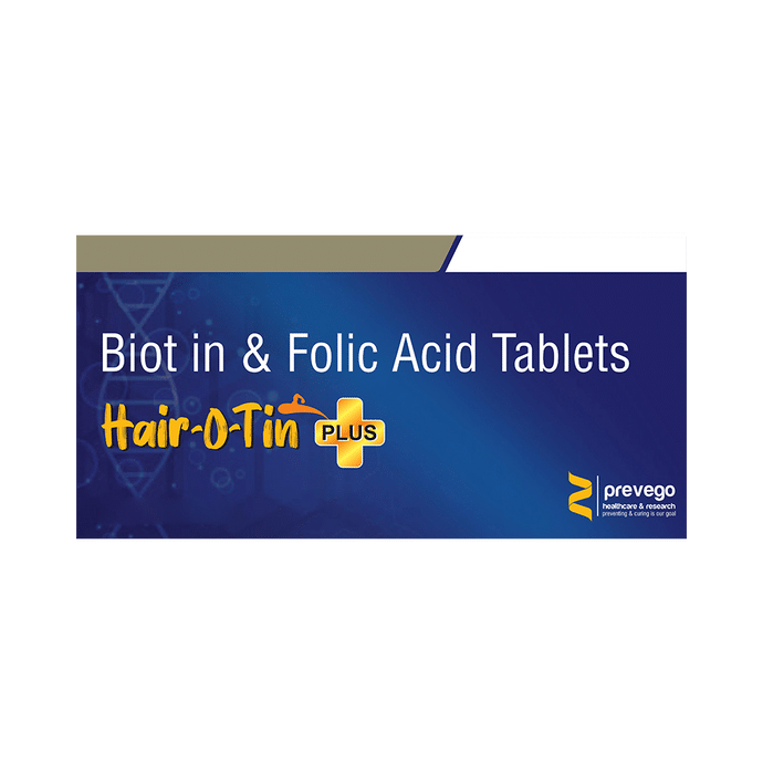 Hair-O-Tin Plus Tablet – Biotin (5mg) by Prevego Healthcare & Research Private Limited — photo 1 of 2