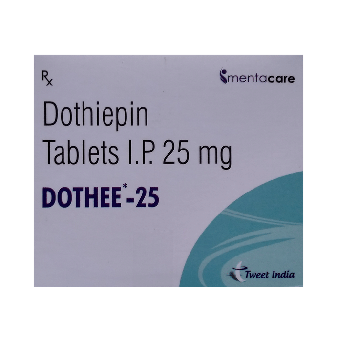 Dothee 25 Tablet – Dosulepin (25mg) 25 mg by Tweet India Pharmaceuticals Pvt Ltd — photo 1 of 2