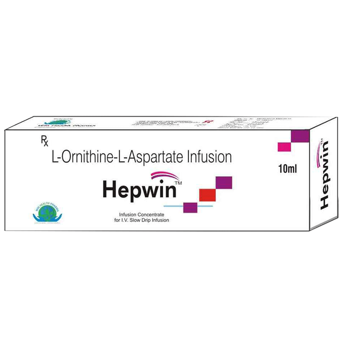 Hepwin Infusion – L-Ornithine L-Aspartate (5gm) by Win Health Pharma
