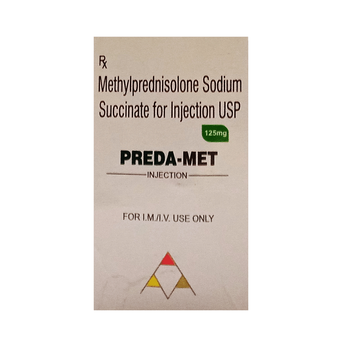 Preda-Met Injection – Methylprednisolone (125mg) by AAA Pharma Trade Pvt Ltd — photo 1 of 3