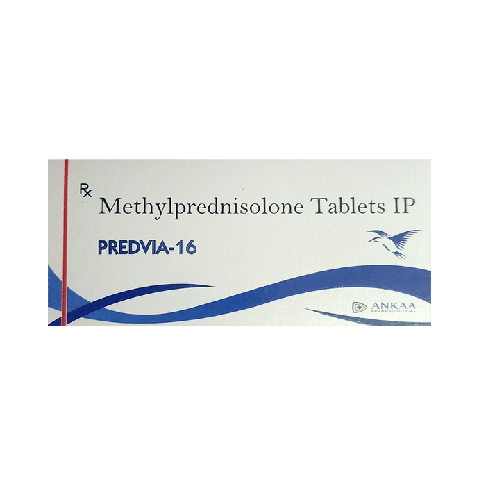 Predvia 16 Tablet – Methylprednisolone (16mg) 16 mg by Ankaa Pharmaceutical — photo 1 of 2