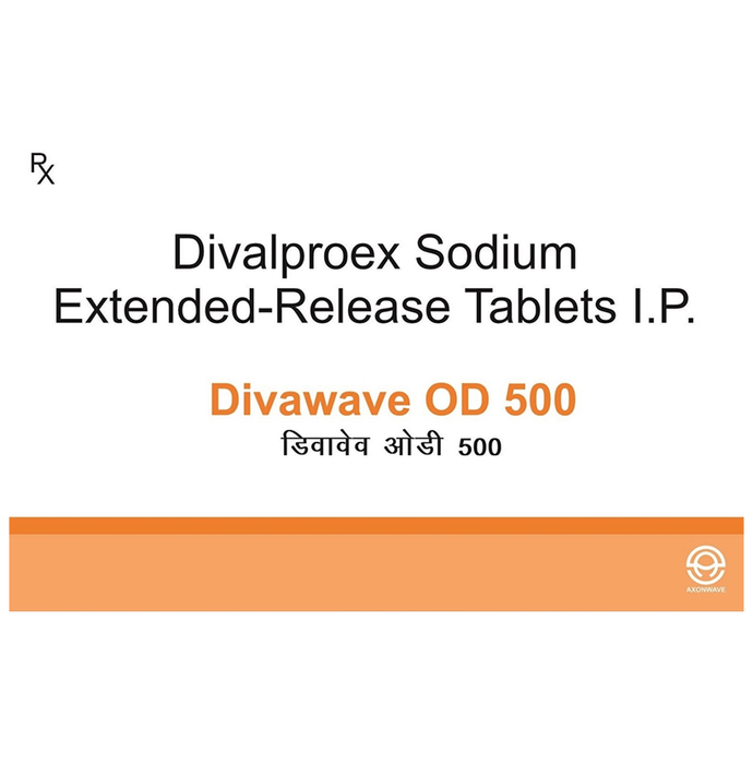 Divawave OD 500 Tablet ER – Divalproex (500mg) 500 mg by Axonwave Pharmaceuticals Private Limited
