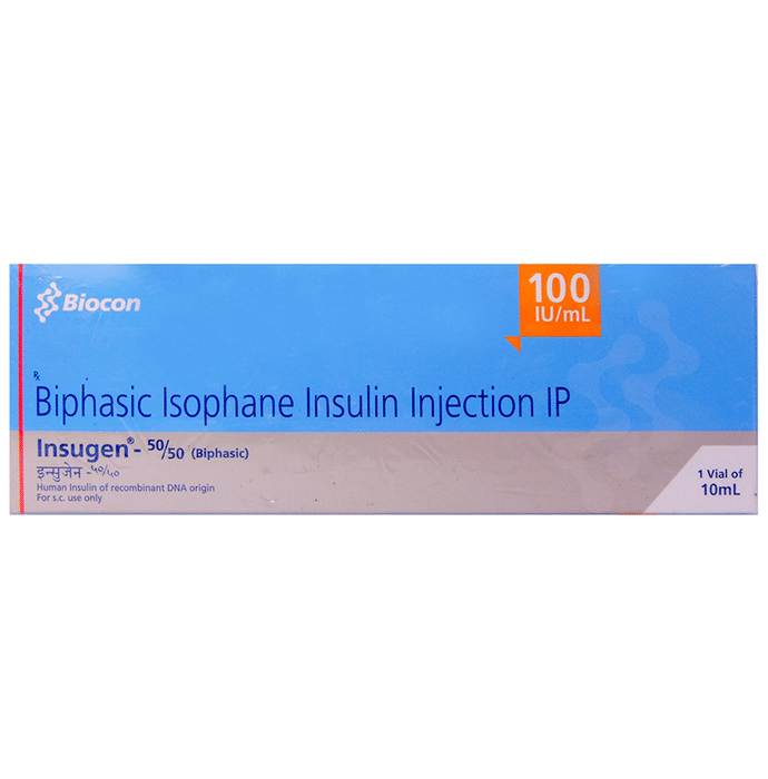 Insugen 50/50 Injection 100IU/ml