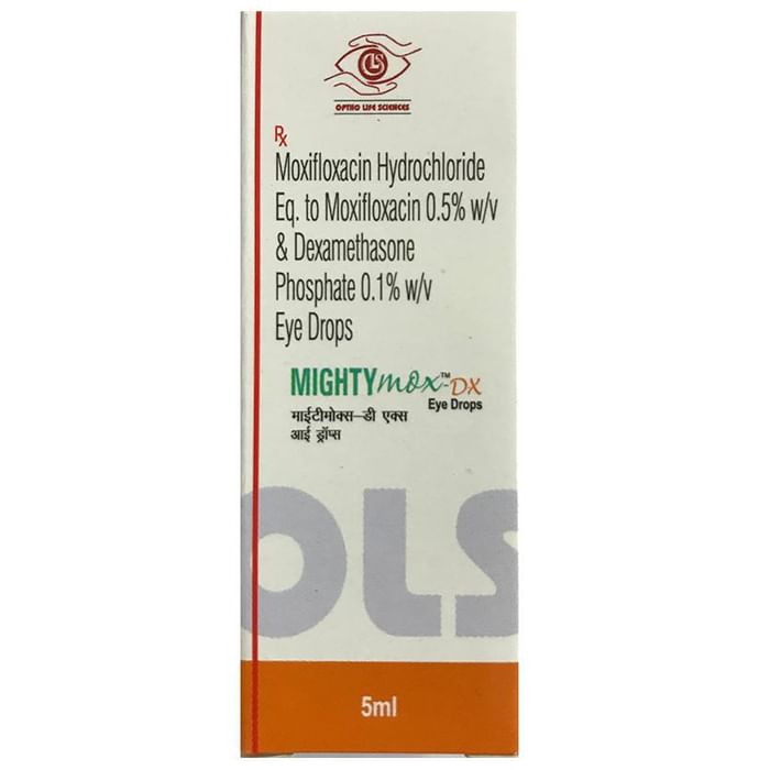 Mighty Mox-DX Eye Drop – Moxifloxacin (0.5% w/v) by Optho Life Sciences Pvt Ltd — photo 1 of 3