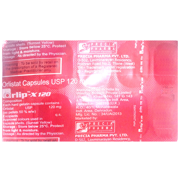 Orlip X 120mg Capsule
