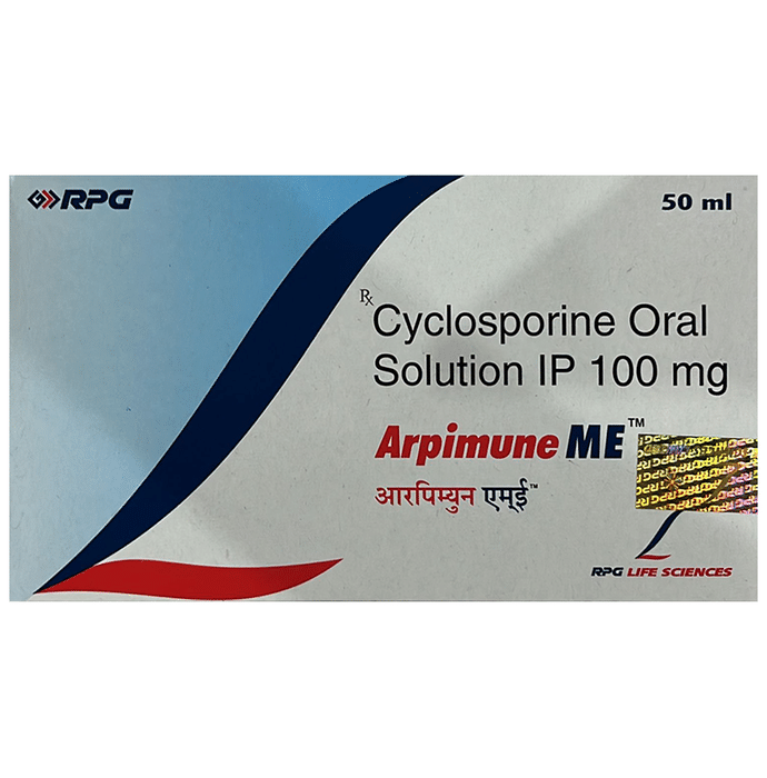 Arpimune ME Oral Solution – Ciclosporin (100mg) by RPG Life Sciences Ltd — photo 1 of 3