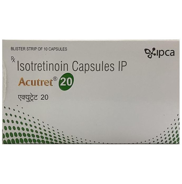 Acutret 20 Capsule – Isotretinoin (20mg) 20 mg by Ipca Laboratories Ltd — photo 1 of 2