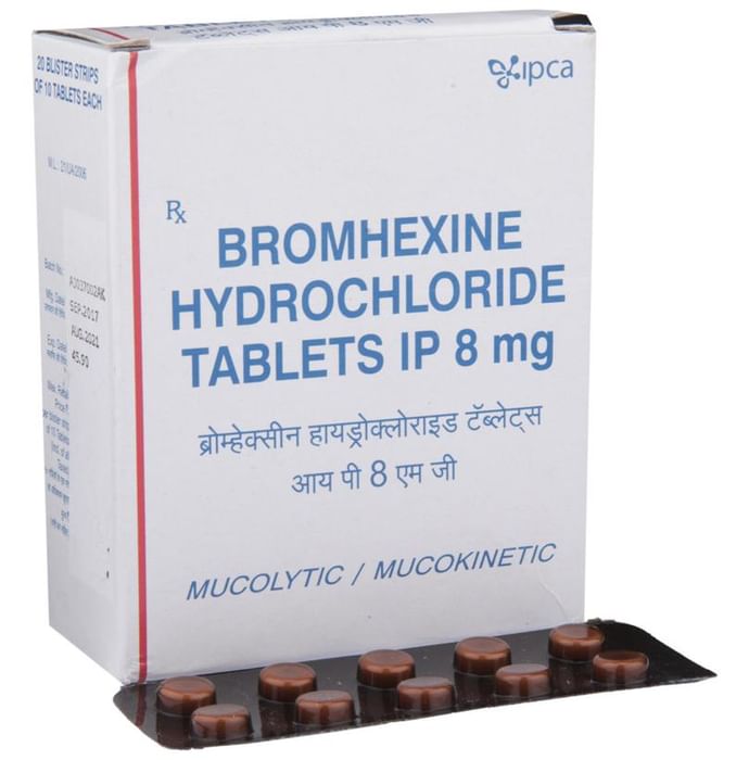 Bromhexine Hydrochloride 8mg Tablet