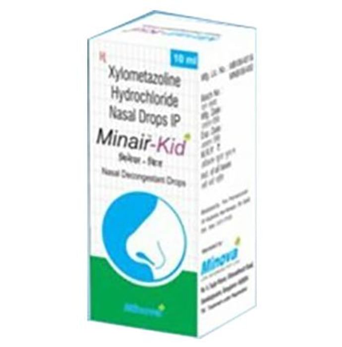 Minair-Kid Nasal Drops – Xylometazoline (0.05% w/v) by Minova Life Sciences Pvt Ltd
