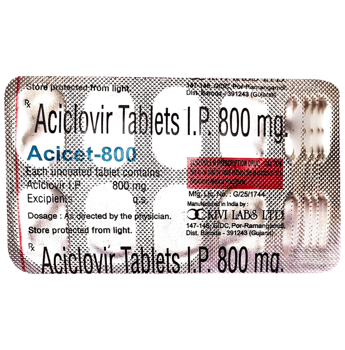 Acicet 800mg Tablet
