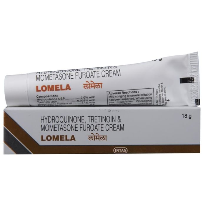 Lomela Cream – Hydroquinone (2% w/w) by Intas Pharmaceuticals Ltd — photo 1 of 4