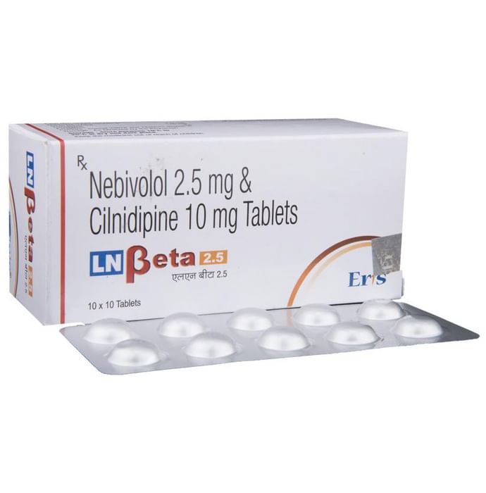 Lnbeta 2.5 Tablet – Nebivolol (2.5mg) 2.5 mg by Eris Lifesciences Ltd — photo 1 of 5
