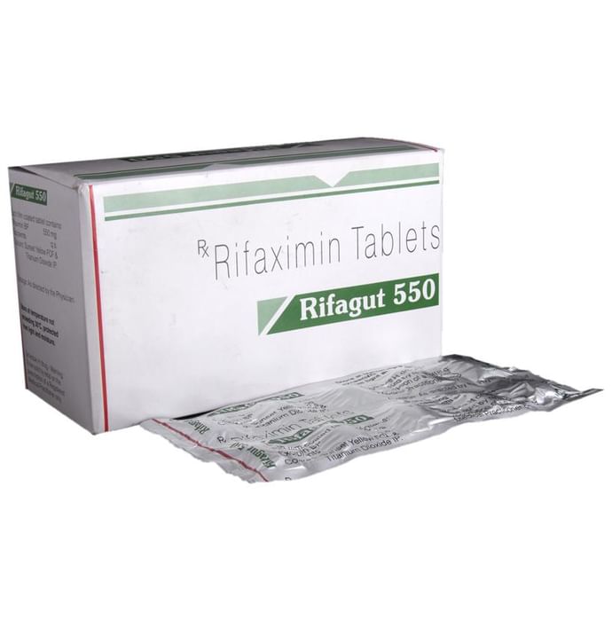 Rifagut 550 Tablet – Rifaximin (550mg) 550 mg by Sun Pharmaceutical Industries Ltd — photo 1 of 6