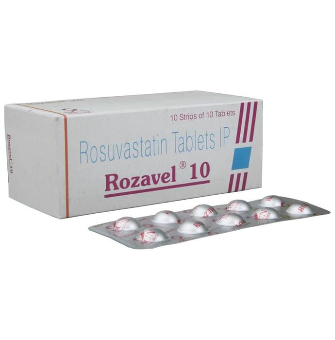 Rozavel 10 Tablet – Rosuvastatin (10mg) 10 mg by Sun Pharmaceutical Industries Ltd — photo 1 of 4