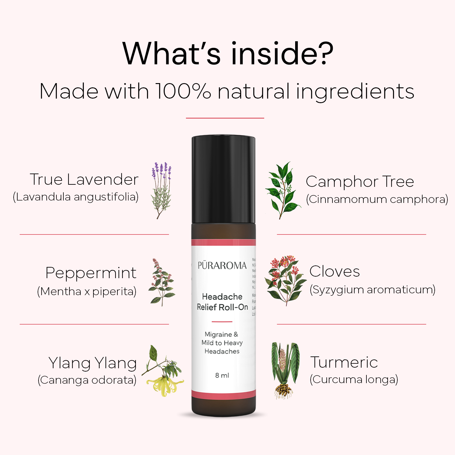 Puraroma Headache Relief Roll On