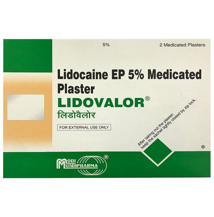Lidovalor Medicated Transdermal Patch 14cm x 10cm